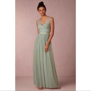 BHLDN Fleur Dress in Sea Glass Color Size 2
